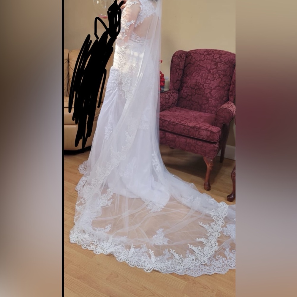 Amazon White Lace Wedding Dress